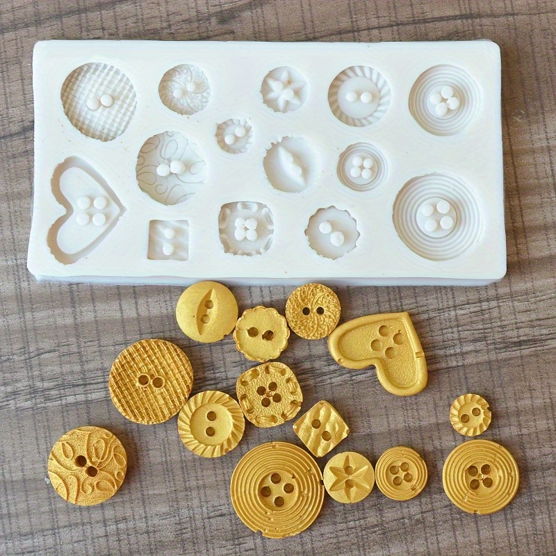 Buttons Shape Silicone Mold Si - Soap Making Tutorial 评论和价格