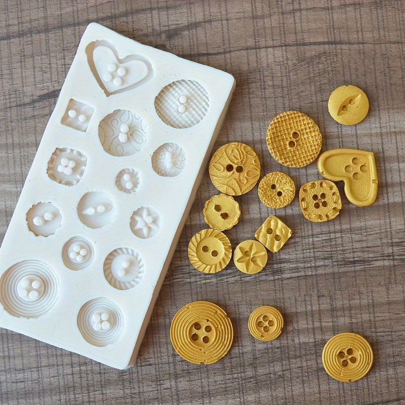 Buttons Shape Silicone Mold Si - Soap Making Tutorial 评论和价格
