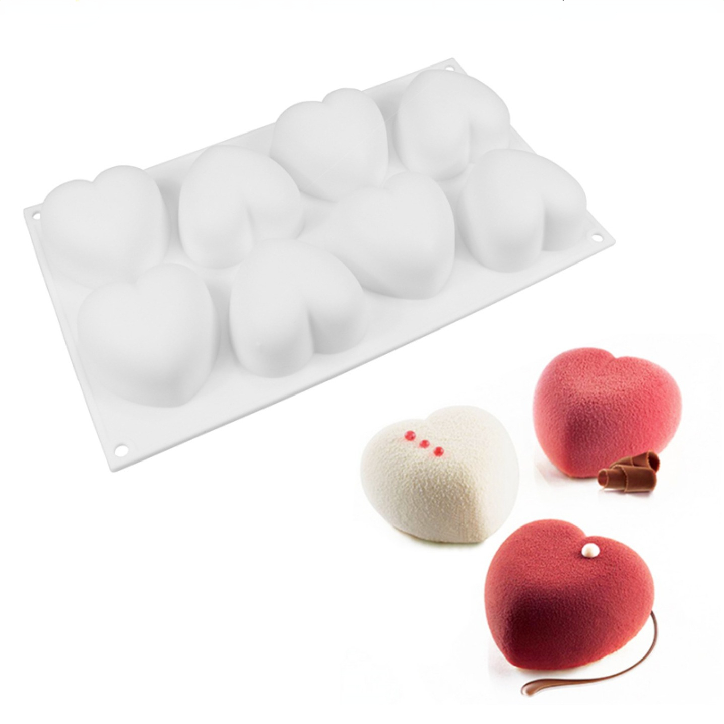 Love Heart Silicone Soap Mold  - Soap Making Tutorial 评论和价格
