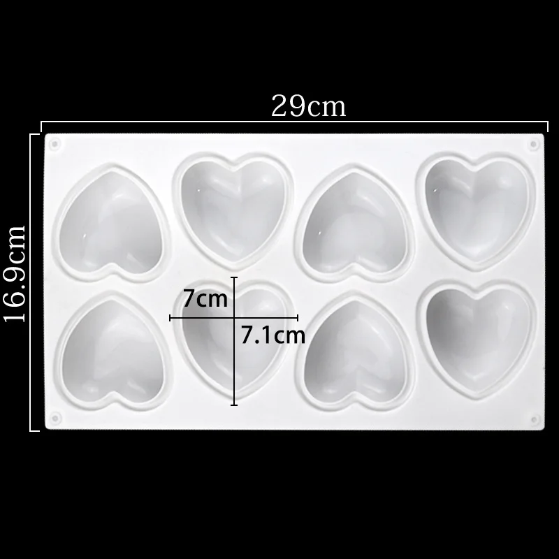 Love Heart Silicone Soap Mold  - Soap Making Tutorial 评论和价格
