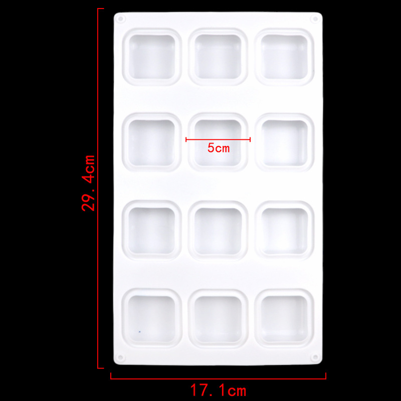 12-Cavity Square Pillow Silico - Soap Making Tutorial 评论和价格