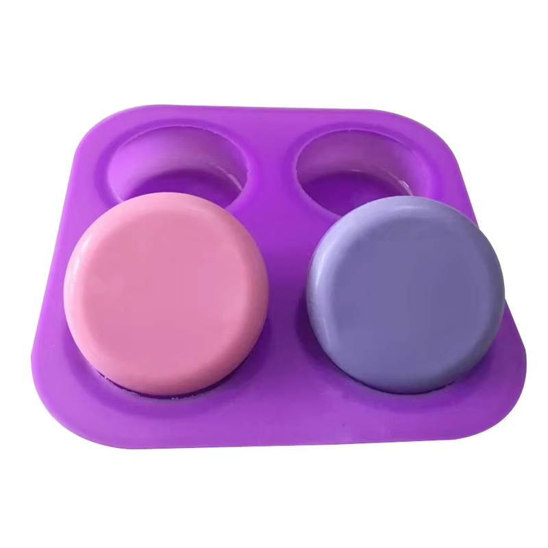 1-2 PCS 4 Cavity Reusable Roun - Soap Making Tutorial 评论和价格