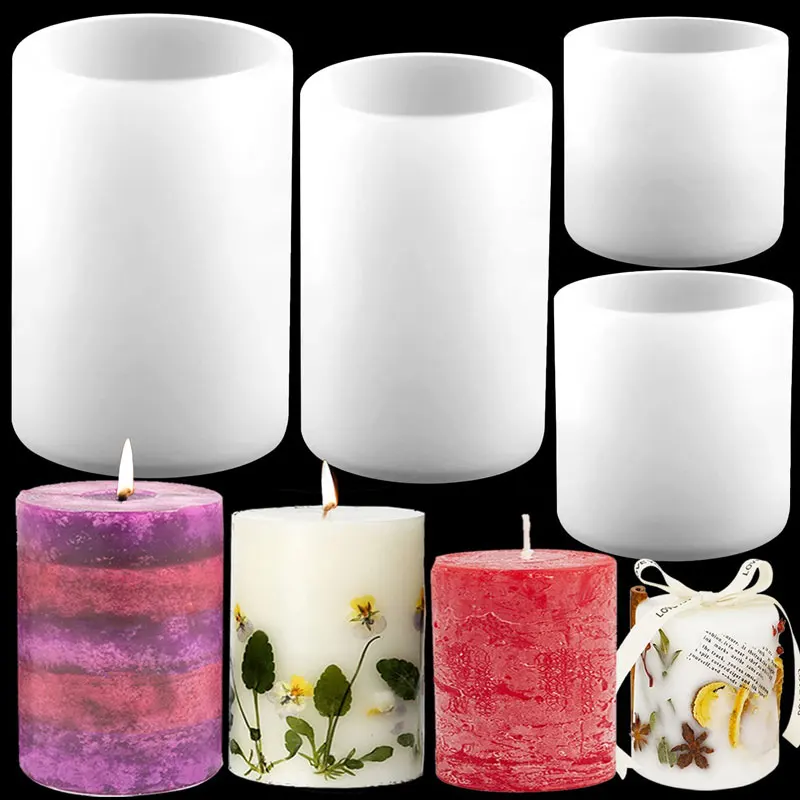 Cylinder Silicone Candle Molds - Soap Making Tutorial 评论和价格
