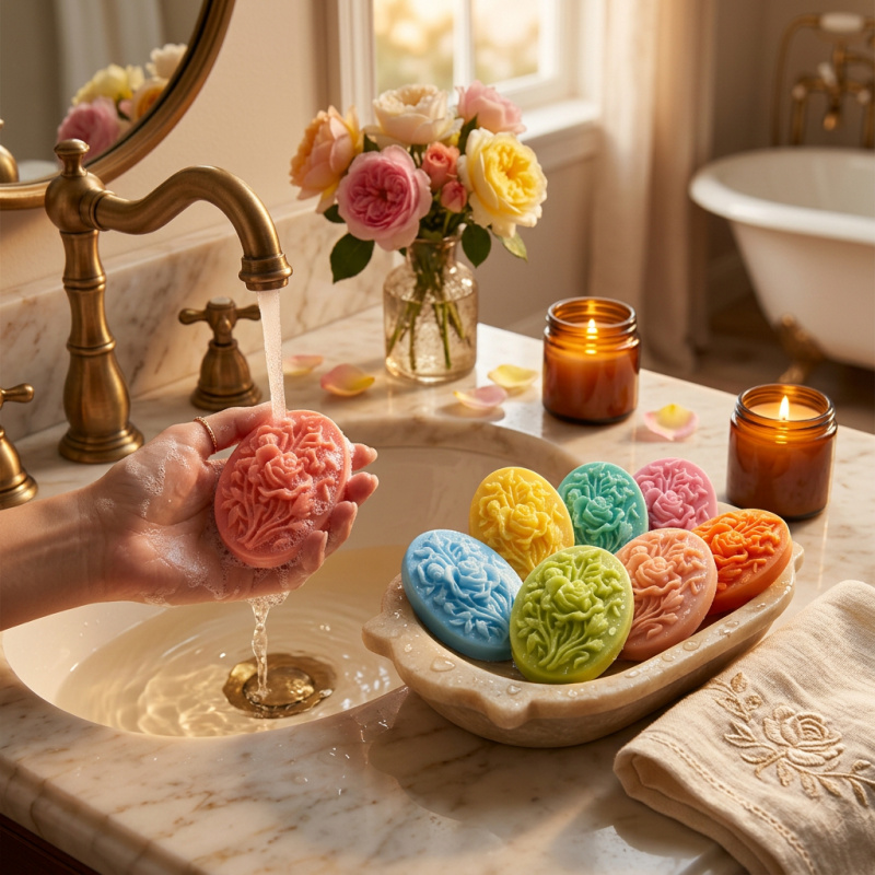4 Silicone mold with flower sh - Soap Making Tutorial 评论和价格